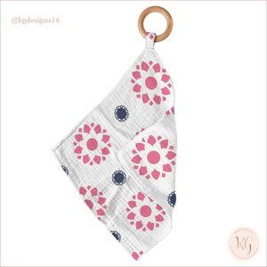 Primrose Indigo Newcastle Teether Blankie